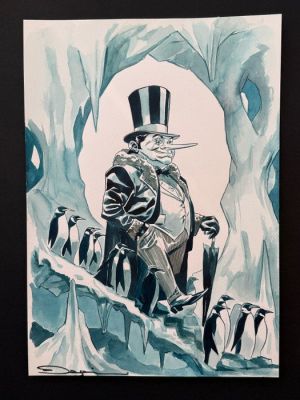 Fernando Dagnino Guerra - 1 Original drawing - Der Pinguin aus dem Batman Universum