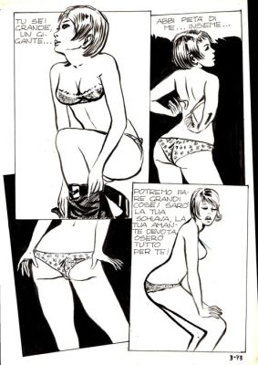 Manara, Milo - 1 Original page - Genius #3 - "Il treno d‘oro" - 1969
