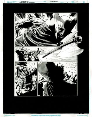 The Bat-Man: Second Knight #2 p.05 - Superman Saves Bat-Man from Beheading! | Comic Book Art Gallery