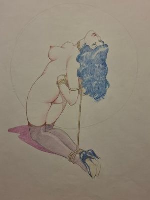 Leone Frollo - 1 Original drawing - originele illustratie - Sweet Bettie - 90 | Catawiki