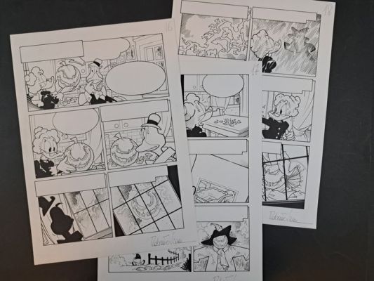 Vian, Roberto - 3 Original page - Lord Hatequack Presenta… L’Ora del Terrore Una Gara da Paura | Catawiki