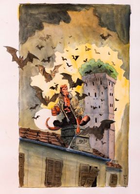 Pucci, Mirco - 1 Original drawing - Il guardiano della torre - 2025