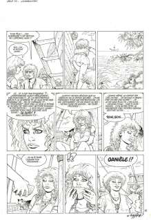 Michel WEYLAND - Planche originale 45 de ARIA Tome 12 Janessandre