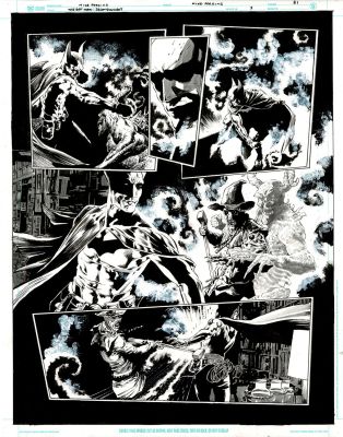 The Bat-Man: Second Knight #3 p.31 - Bat-Man vs Scarecrow! | Comic Book Art Gallery