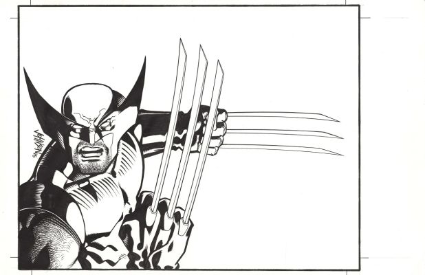 Johnson, Dave - Marvel Licensing 1995 Wolverine Envelope Art! | Comic Book Art Gallery