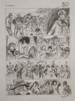 Follet, René - 1 Original drawing - Terreur - 2002 | Catawiki