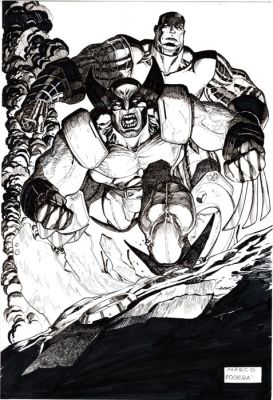 Foderà, Marco - 1 Original drawing - Wolverine & Colossus - 2026 | Catawiki