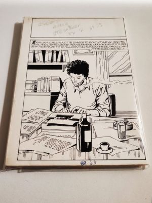 Luciano Bernasconi - 30 Original page - Fumetto Erotico Sexy - Storia Originale Completa "Schizzi di Giallo" - 1990 | Catawiki