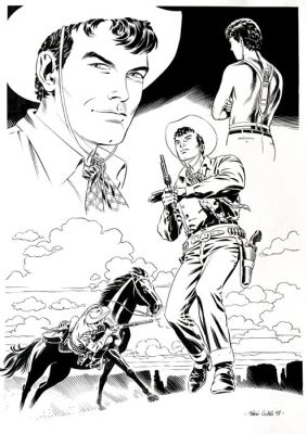 Civitelli, Fabio - 1 Original drawing - Tex - Cavalcando con Tex #4 - 2000 | Catawiki