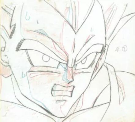 Toriyama Akira - Dragon Ball | genga – Vegeta – Dragon Ball Z – DBZ – 5168 | La Galerie de la Bande Dessinée