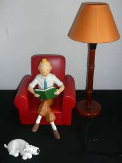 Lampe D’appoint | TINTIN LISANT DANS SON FAUTEUIL ET MILOU | Artcurial