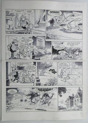 Berck - 1 Original page - Lou, Lowietje - De ruimtereis / - 1981 | Catawiki