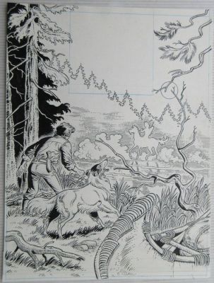 Jeff Broeckx - 1 Original cover - Bessy bewerkingen - Het geheim van Rainy Lake - 1992