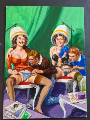 Averardo Ciriello - 1 Original colour drawing - Turiste Affamate - TURISTE AFFAMATE nr 19 | Catawiki