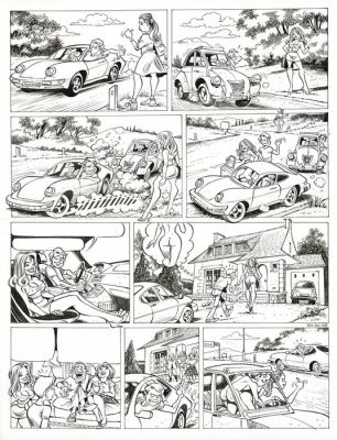 Gürsel, Gürçan - 1 Original page - Rooie Oortjes/Blagues Coquines - De lifster - 2001 | Catawiki