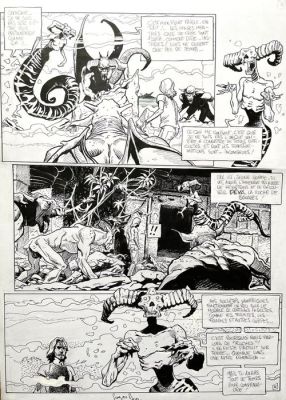 Georges Bess - 1 Original page - Vampire of Benares - 2011