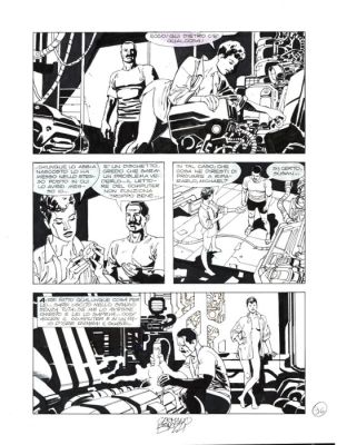 Bonazzi, Germano - 3 Original page - Nathan Never Gigante #5 - "Nemo" - 2000 | Catawiki