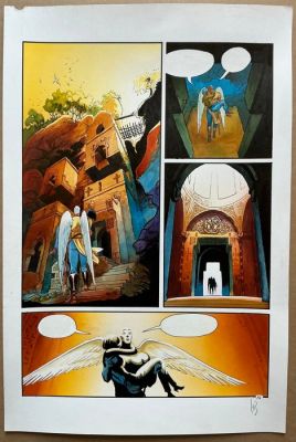 Reculé, Henri - 1 Original colour page - Les Immortels - La Volonté du mal - 2001