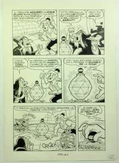 Scarpa, Romano | original plate "I 7 Nani e il Cristallo di Re Arbor", from Topolino no. 1571  - (1986) | Catawiki