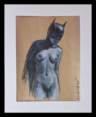 Emma Wildfang - 1 Original colour drawing - Batgirl "Nightfall" - Series " Gilded Fragments " - 2025 | Catawiki