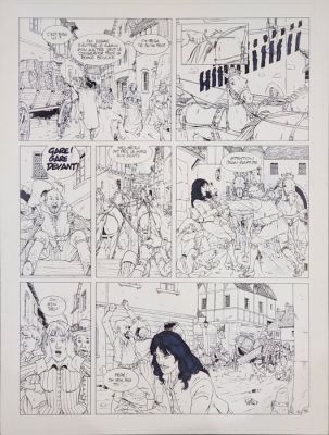 Goepfert, Brice - 1 Original page - Le fou du Roy - T03 Les dindons de la farce - 1996 | Catawiki