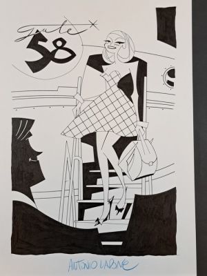 Lapone, Antonio - 1 Original drawing - Gate 58 | Catawiki