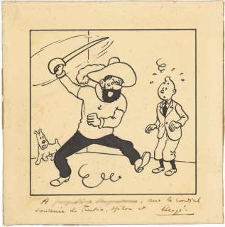 Hergé (Georges Remi Dit) 1907-1983 | Le capitaine Haddock et Tintin | Artcurial