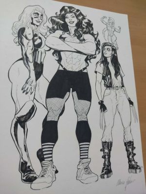 Foderà, Marco - 1 Original drawing - She-Hulk - She Hulk and Titania - 2026
