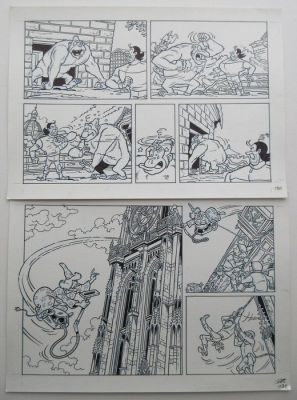 Morjaeu , Luc - 1 Original page - Suske en Wiske 311 - De stuivende stad - Page 33 - 2010 | Catawiki