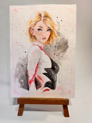 Fang, Daniel (Arte Zeta Studio) - 1 Original colour drawing - Spider-Gwen - Beauty - 2026 | Catawiki