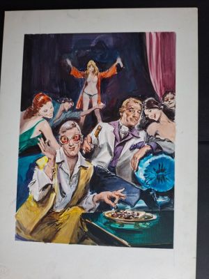 Roberto Molino - 1 Original colour drawing - Erotic comics | Catawiki