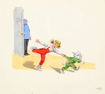 Probst (Pierre) | Caroline, illustration à la gouache pour… | Millon