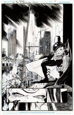 Fernandez, Javier - TALES FROM THE DARK MULTIVERSE: BATMAN: KNIGHTFALL #1 Splash Page | ComicConnect (Buy It Now)
