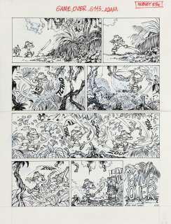 Midam - Adam | Game Over, planche-gag n°113 à l’encre de Chine… | Millon