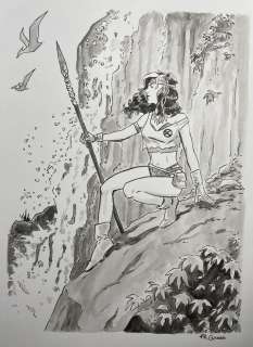 Pia Guerra | Rogue Detailed Backgrounds | Splash Page