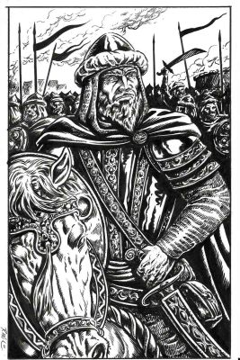 Raúlo Cáceres | Original drawing – card game – Role play : Córdoba – Raúlo Cáceres | Origin Of Comics