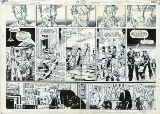 Lyle, Tom - ROBIN II (1991) #3 Double Page Spread | ComicConnect
