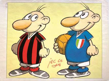 Benito Jacovitti (1923-1977), Due Giocatori | Cambi Casa d’Aste
