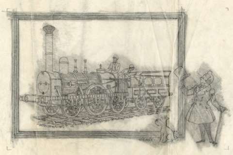 Hergé Jacobs | Tintin, illustration à la mine de plomb sur… | Millon