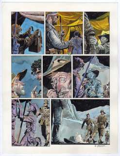 Enrique Breccia | Tavola per il fumetto ‘Les Sentinelles’ scritto da Dorison per i disegni di Enrique Breccia. Cm. 27 x 36. Anno di esecuzione 2014. Tomo 4 Pag. 13. Firmata. | Art e Fumetto