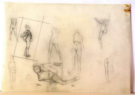 CUVELIER Esquisses (crayon) sur calque - | Arthema Auction