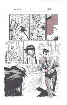 Robert Gill | Logan: Black, White and Blood pg 5 | Geoff M Art Sales