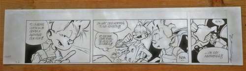 Munuera, Jose-Luis | original strip â€œParis sous Seineâ€  - â€œSpirou et Fantasioâ€ vol. 47  - (2004) | Catawiki