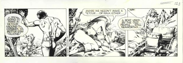 Enric Badia Romero | Axa: The Castaway – Original daily strip #1680 – Romero | Origin Of Comics