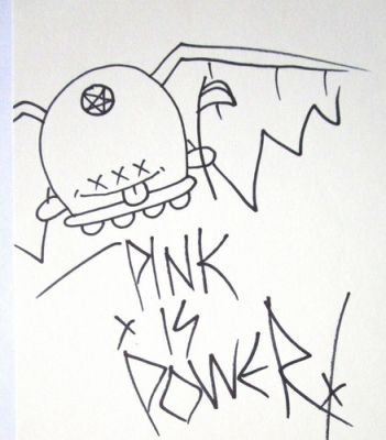 BUFF MONSTER ORIGINAL PINK IS POWER MONSTER COMIC BOOK URBAN ART DRAWING | eBay US (Buy It Now)