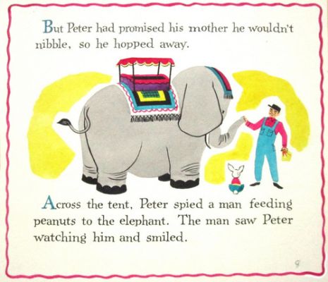 PETER RABBIT CIRCUS DOLLIE TINGLE ORIGINAL drawing art BOOK PAINTING elephant | eBay US (Buy It Now)