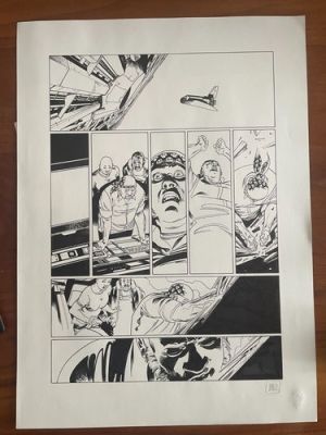 Planche originale de BD de Denis Bajram, UW1 Universal War One