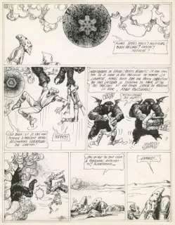 Vuzz - LÃ -bas Encre de Chine pour la planche 28 de l’album. Signé, 58 x 45 cm. Dargaud,... | Tessier Sarrou