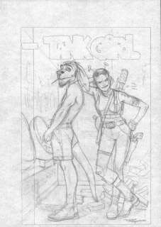 Brian Bolland | Tank Girl Cover Prelim - Signed | Anthony’s Comic Book Art