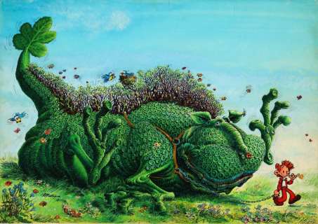 Fournier - Matagne - Lot 395 - Spirou, illustration à l‘encre de Chine, à…